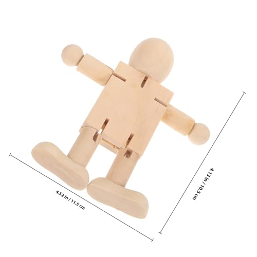 Housoutil 2 Stück Teiliges DIY Holzfiguren zum Bemalen Gelenkige Holzpuppen für Kreative Desktop Dekoration aus Naturholz Bastelset für Individuelle Gestaltung und Zuhause Housoutil 2 Stück Teiliges DIY Holzfiguren zum Bemalen Gelenkige Holzpuppen für Kreative Desktop Dekoration aus Naturholz Bastelset für Individuelle Gestaltung und Zuhause von Housoutil