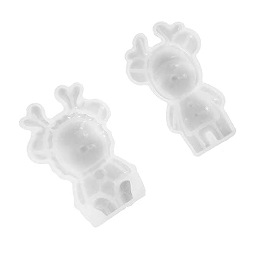 Housoutil 2 Stück Teiliges Flexibles Silikon DIY mit Elchformen Weihnachtliche Gießformen für Epoxidharz und Bastelmaterial Langlebig und Verformungsresistent für Kreative Housoutil 2 Stück Teiliges Flexibles Silikon DIY mit Elchformen Weihnachtliche Gießformen für Epoxidharz und Bastelmaterial Langlebig und Verformungsresistent für Kreative von Housoutil
