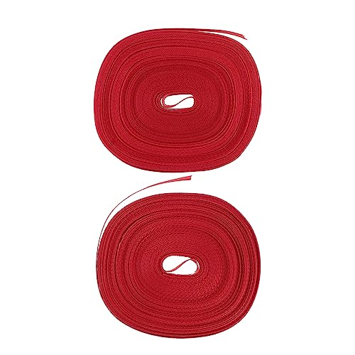 Housoutil 2 Stück Teiliges Geschenkband Rot Langlebiges Geschenkverpackungsband für Hochzeit und Feiertage DIY Dekoband für und Kuchendekorationen von Housoutil