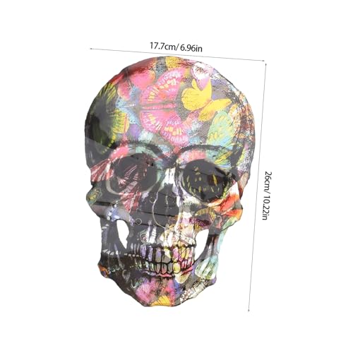 Housoutil 2 Stück Teiliges Halloween Schädel Bügelbild Set Hitzebeständige Applikationen Vielseitig für Kostümdekoration Leichter Aufnäher Modischer Festtagsstil für Kleidung und von Housoutil