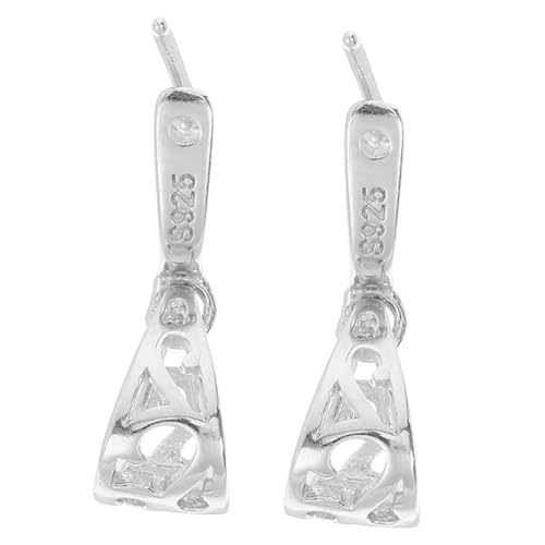 Housoutil 2 Stück Teiliges Silberverbinder für Halsketten und Armbänder Sichere Einfach zu Bedienende Schmuckverschlüsse für DIY Schmuckherstellung Kompatibel mit Perlenarmbändern und von Housoutil
