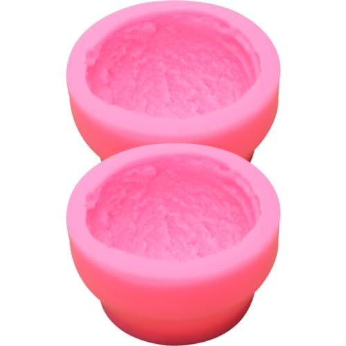 Housoutil 2 Stück Teiliges Silikon Eisformen Flexibles Silikon für Diy Eiscreme Bälle Gelee Pudding und Mousse Kuchen Geeignet für Kreative Backprojekte von Housoutil