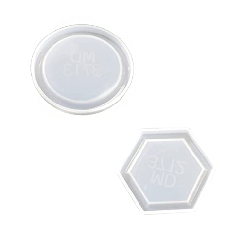 Housoutil 2 Stück Teiliges Silikon Tray Mold für Diy Projekte Epoxidharz Gießform und Runde Formen Aufbewahrungsboxen und Bastelarbeiten von Housoutil