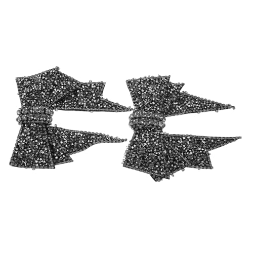 Housoutil 2 Stück Teiliges Strass-schuhanhänger Eleganten Schleifen Vielseitig für High Heels und Flache Schuhe Sicher zu Befestigen durch Nähen oder Kleben Modische Diy-schuhdekoration für von Housoutil