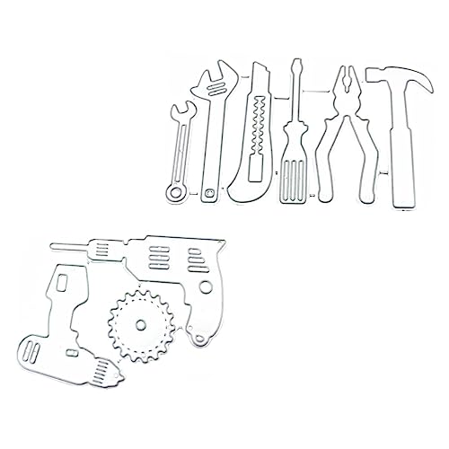 Housoutil 2 Stück Teiliges Werkzeug Set Stanzformen Dekorative Prägeschablonen für Diy Bastelprojekte für Scrapbooking und Kartenherstellung Housoutil 2 Stück Teiliges Werkzeug Set Stanzformen Dekorative Prägeschablonen für Diy Bastelprojekte für Scrapbooking und Kartenherstellung von Housoutil