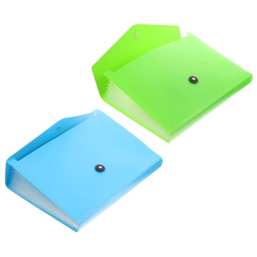 Housoutil 2 Stück Test papier Clip Orgel tasche Dateiordner-Organizer stapelbare Papierablage Papierakte Organisator aus Papier multi Dateiorganisator Dateitasche pp von Housoutil
