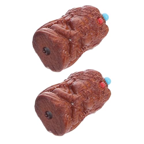 Housoutil 2 Stück Tibetische Geschnitzte Holzperlen für DIY Schmuckherstellung Leichte Natürliche Holzperlen mit Wohlstandsgöttin-motiv Zubehör für Armbänder Halsketten Handgefertigte von Housoutil