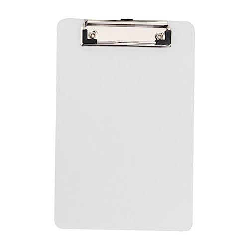 Housoutil 2 Stück Transparent PVC Klemmbrett mit Clip Praktische Schreibunterlage für Büro Schule und Zuhause Robustes Design Vielseitige Dokumentenorganisation Flexibel und Langlebig von Housoutil