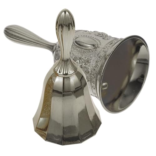 Housoutil 2 Stück Vintage Handglocke für Bar und Restaurant Ergonomisches Design Rostfrei Klarer für Hochzeiten und Partys Polierte und Rosé Je Housoutil 2 Stück Vintage Handglocke für Bar und Restaurant Ergonomisches Design Rostfrei Klarer für Hochzeiten und Partys Polierte und Rosé Je von Housoutil