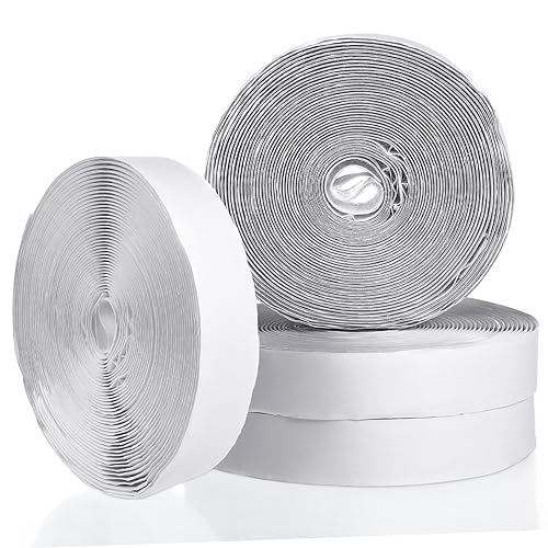 Housoutil 2 Stück klebeband doppelseitig double sided tape white tape tapes weißes tape doppelt für Haken selbst hängend dünn Klettbänder Klebebänder Befestigungsbänder Nylon von Housoutil