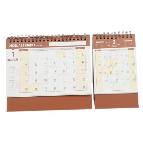 Housoutil 2-teiliger Stehtischkalender: 2026, Kleiner Klappkalender, Stehender Monatlicher Klapptisch, Staffelei Für Persönliches Zeitmanagement Bei Der Arbeit Oder in Der Schule Housoutil 2-teiliger Stehtischkalender: 2026, Kleiner Klappkalender, Stehender Monatlicher Klapptisch, Staffelei Für Persönliches Zeitmanagement Bei Der Arbeit Oder in Der Schule von Housoutil