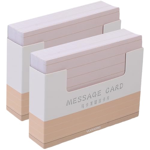 Housoutil 2 verdickte Wortkarten lernkarteikarten blankokarten Nachrichten hinterlassen Geschenkidee index cards kleine Notizkarten Bejahung Post tragbare Wortkarten leere Karten Papier von Housoutil