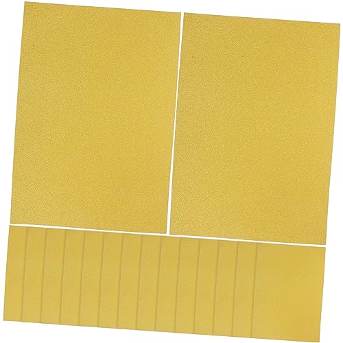 Housoutil 20 Blatt Glitzerpapier Diy Bastelmaterial Goldene Glanzkarton Papiere für Kreative Bastelprojekte Geeignet für Scrapbooking Dekoration und von Housoutil