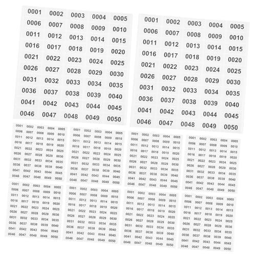 Housoutil 20 Blatt Numerisches Etikett Aufkleber Rechteckig Digitale Etiketten Nummeriert Vinyl Zahlen Seriell Klassifizierung Digitales Etikett Für Schüttgut Papier Housoutil 20 Blatt Numerisches Etikett Aufkleber Rechteckig Digitale Etiketten Nummeriert Vinyl Zahlen Seriell Klassifizierung Digitales Etikett Für Schüttgut Papier von Housoutil