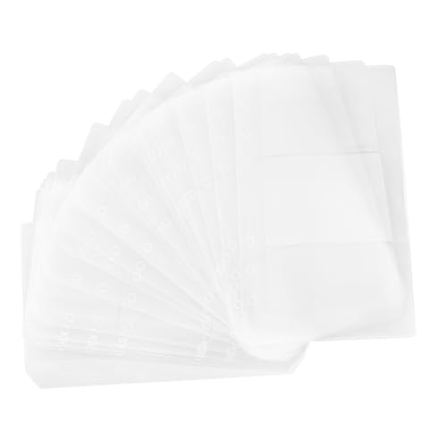 Housoutil 20 Blatt Transparente Größe 6 Loch Tasche Für Lose Blätter Organizer Für Dateien Dokumente Organisation Dünne Tasche Mit Aufbewahrungsschutz Durchsichtiger Ordner Für von Housoutil