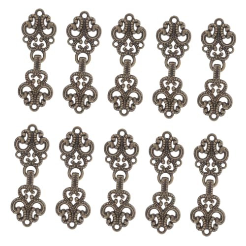 Housoutil 20 Paare Chinesische Metall-nähknöpfe Robuste Traditionelle Panknöpfe Vielseitige Verschlüsse für Kleidung Cheongsam Hanfu Pullover und Diy-nähprojekte von Housoutil