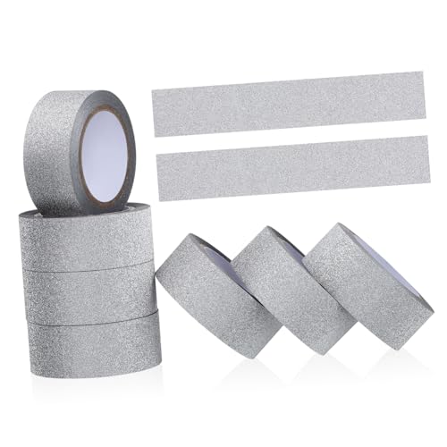 Housoutil 20 Rollen Glitzer film band Sammelalbum metallisch Dekorationen selbstklebender dekorativer Bastelaufkleber the washi tape geschenkband Washi Tape zum Verpacken glänzende Bänder von Housoutil