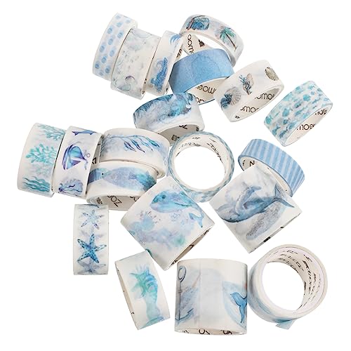 Housoutil 20 Rollen Washi Tape Dekoratives Klebeband für Diy Projekte Zufällige Muster und Leicht Abziehbar für Handaccount und Bastelarbeiten von Housoutil