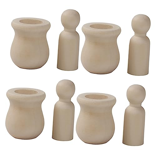 Housoutil 20 Satz Diy Holzpuppen Unvollendete Holzfiguren zum Bemalen für Kreative Bastelprojekte Natürlichem Holz für Diy Dekorationen Housoutil 20 Satz Diy Holzpuppen Unvollendete Holzfiguren zum Bemalen für Kreative Bastelprojekte Natürlichem Holz für Diy Dekorationen von Housoutil