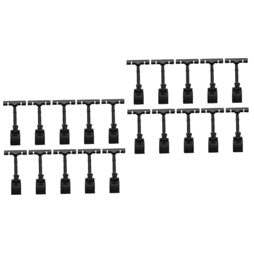 Housoutil 20 Stck Teiliges Doppelseitiger Preisschildhalter Clip Verstellbarer Etikettenhalter für Warenzeichen für Einzelhandel Supermarkt Büro und Ausstellungen Schwarz Housoutil 20 Stck Teiliges Doppelseitiger Preisschildhalter Clip Verstellbarer Etikettenhalter für Warenzeichen für Einzelhandel Supermarkt Büro und Ausstellungen Schwarz von Housoutil