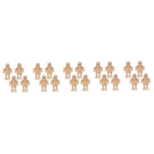 Housoutil 20 Stck Teiliges Verstellbare Holzfiguren zum Bemalen Stabile Standbasis Kompakte DIY Pädagogikspielzeug für Kinderzimmer Wohnzimmer und Schreibtischdekoration Housoutil 20 Stck Teiliges Verstellbare Holzfiguren zum Bemalen Stabile Standbasis Kompakte DIY Pädagogikspielzeug für Kinderzimmer Wohnzimmer und Schreibtischdekoration von Housoutil