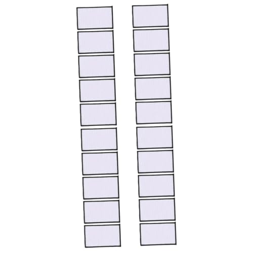 Housoutil 20 Stck. Blanko Sublimations Patches zum Aufbügeln Weiße DIY Stickapplikationen Hitzebeständige Aufnäher für Kleidung Hüte Reparatur und Dekoration von Housoutil