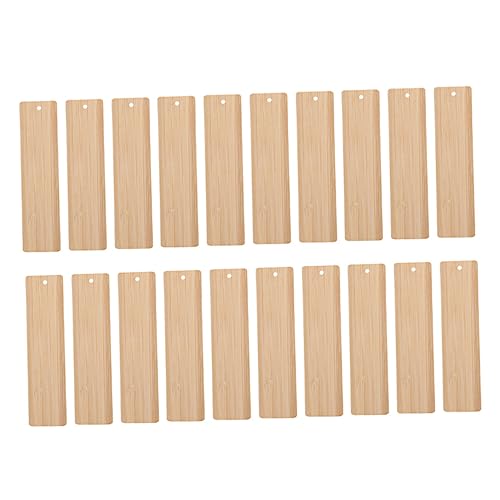 Housoutil 20 Stück Bambus -Lesezeichenmaterial Holzanhänger für Wanddekoration Holzanhänger für Partydekoration DIY Lesezeichen basteln bastelset unvollendetes Lesezeichen Bambus-Etikett Housoutil 20 Stück Bambus -Lesezeichenmaterial Holzanhänger für Wanddekoration Holzanhänger für Partydekoration DIY Lesezeichen basteln bastelset unvollendetes Lesezeichen Bambus-Etikett von Housoutil
