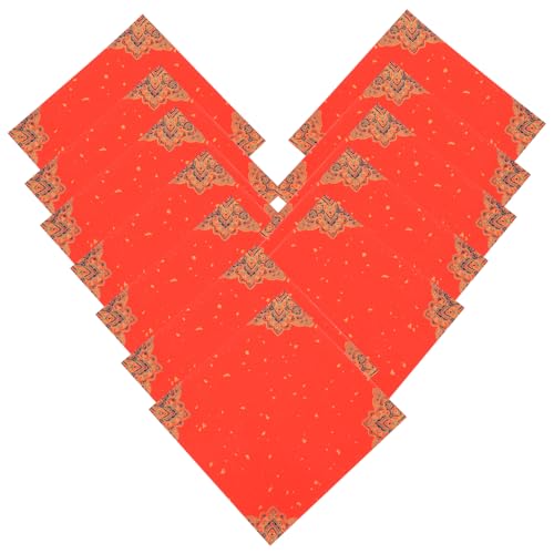 Housoutil 20 Stück Frühlingspaare mit dem Wort „Fu“ würfelunterlage einhelll paper rote Papierdekoration Schreibpapier rot frühlingsdeko Kalligraphie des neuen Jahres Duilian-Papierschnitt von Housoutil