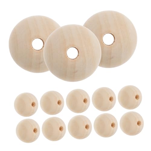 Housoutil 20 Stück Großes Loch rund Perlenschmuck Basteln Rosa unvollendete lose Perlen Zubehör Die Brennperlen für Stifte Glasperlen Handwerkskügelchen Kreis runde Holzperlen hölzern Housoutil 20 Stück Großes Loch rund Perlenschmuck Basteln Rosa unvollendete lose Perlen Zubehör Die Brennperlen für Stifte Glasperlen Handwerkskügelchen Kreis runde Holzperlen hölzern von Housoutil