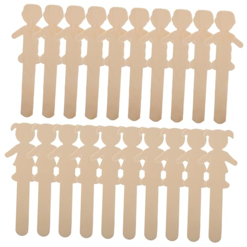 Housoutil 20 Stück Holzfiguren Jungen und Mädchen Bastelsticks für Diy Projekte Kreative Kunst und Dekoration im Klassenzimmer oder Zuhause Housoutil 20 Stück Holzfiguren Jungen und Mädchen Bastelsticks für Diy Projekte Kreative Kunst und Dekoration im Klassenzimmer oder Zuhause von Housoutil
