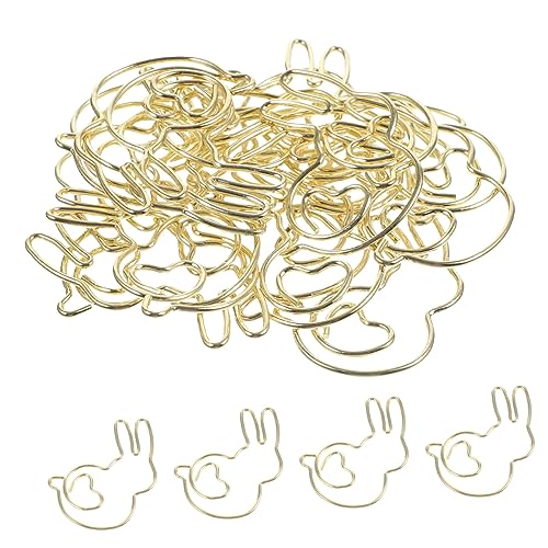 Housoutil 20 Stück Kaninchen-Büroklammer Miniclips Papier für Büroklammern süße Büroklammern geformte Büroklammern Studenten-Cartoon-Büroklammern praktische Büroklammern Metall Golden Housoutil 20 Stück Kaninchen-Büroklammer Miniclips Papier für Büroklammern süße Büroklammern geformte Büroklammern Studenten-Cartoon-Büroklammern praktische Büroklammern Metall Golden von Housoutil