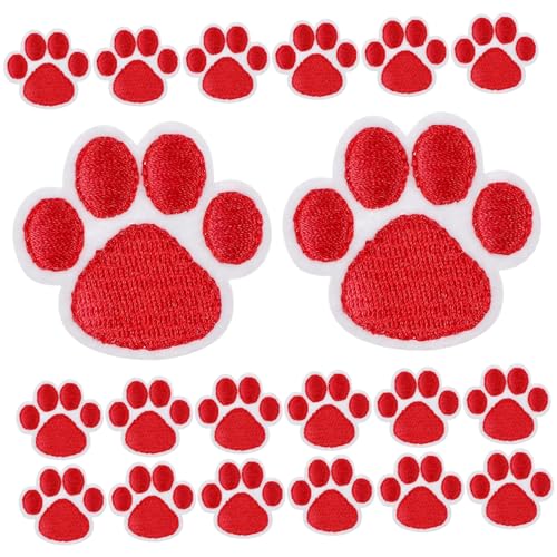 Housoutil 20 Stück Klebe stickerei Patch Hundepfote Fußabdruck Patches nähen Hundepflaster aufnäher für jacke aufbügler für jacken Urlaub Eisen auf Patches Kleiderflicken aufbügeln Stoff rot Housoutil 20 Stück Klebe stickerei Patch Hundepfote Fußabdruck Patches nähen Hundepflaster aufnäher für jacke aufbügler für jacken Urlaub Eisen auf Patches Kleiderflicken aufbügeln Stoff rot von Housoutil