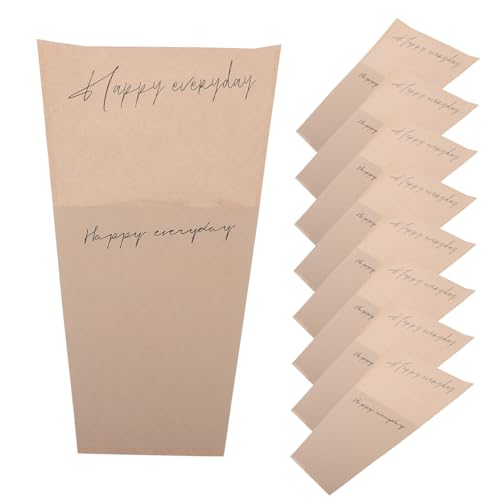 Housoutil 20 Stück Kraftpapier Blumenstraußhüllen Rosenwickelbeutel Durchsichtige Blumenstrauß Verpackungsbeutel Zarte Blumenbeutel Blumenverpackungsbeutel Blumenstraußhalter von Housoutil