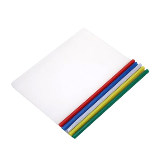 Housoutil 20 Stück Kunststoffordner Vertragsfeilenhalter A4 Papier Organizer Berichtsbinder A4 Papierhalter Schiebestangenhalter Dateiordner Zufällige Farbe von Housoutil
