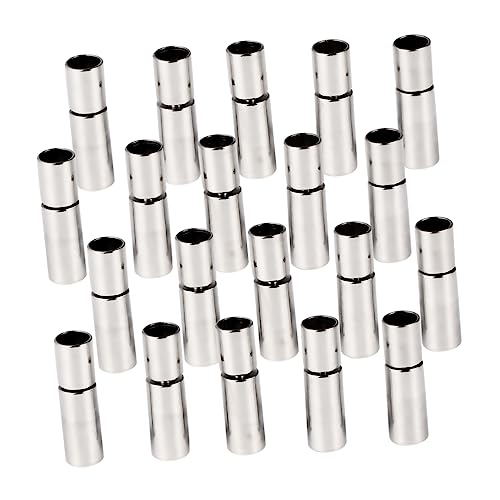 Housoutil 20 Stück Lederband Halskette Armband Schnalle Verbindungsschnalle Schnalle Verschlüsse Schließungen armbandverschluss verschluss für armbänder Armbandschnalle für Mädchen Kupfer von Housoutil