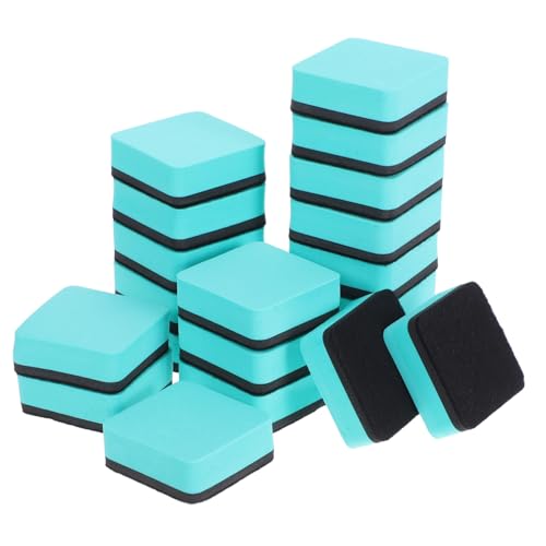 Housoutil 20 Stück Magnetische Whiteboard Radiergummis Radiergummis Reiniger Glastafel Entferner Tafel Magnetischer Trockenlösch Board Trockenlösch Board von Housoutil