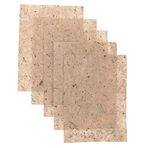 Housoutil 20 Stück Maulbeerpapier Scrapbook-Papierblock Herstellung Sammelalbum Malpapier selber machen Decoupage-Zeichenpapier Decoupage-Papier zum Basteln Reispapier für Decoupage Beige von Housoutil