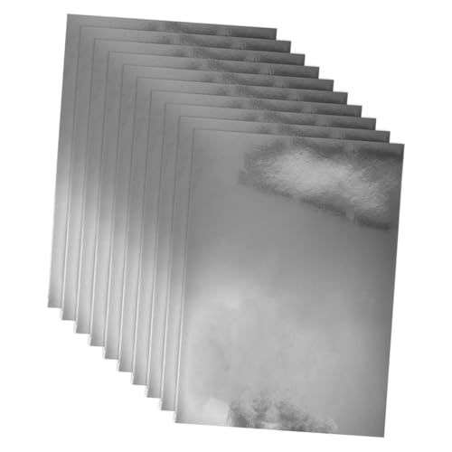 Housoutil 20 Stück Metallspiegelpapier Sammelalbum Karte funkelnd Einladung metallisch Origami-Sterne-Papiere Bastelpapier leeres Blatt schokolade verpackungspapier Sandwichpapier Silber Housoutil 20 Stück Metallspiegelpapier Sammelalbum Karte funkelnd Einladung metallisch Origami-Sterne-Papiere Bastelpapier leeres Blatt schokolade verpackungspapier Sandwichpapier Silber von Housoutil
