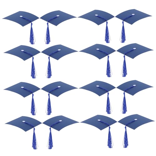 Housoutil 20 Stück Mini -Abschlusshutdekoration Schokoladenabschlussdekorationen Herzlichen Glückwunsch, Absolvent, Cupcake-Topper Bonbon -Abschlussdekor Polyester Blue Housoutil 20 Stück Mini -Abschlusshutdekoration Schokoladenabschlussdekorationen Herzlichen Glückwunsch, Absolvent, Cupcake-Topper Bonbon -Abschlussdekor Polyester Blue von Housoutil