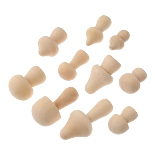Housoutil 20 Stück Mini Holzpilze Unbemalt DIY Bastelornamente für Realistische für Mini und Projekte Holzfiguren mit Unterschiedlichen und Formen Housoutil 20 Stück Mini Holzpilze Unbemalt DIY Bastelornamente für Realistische für Mini und Projekte Holzfiguren mit Unterschiedlichen und Formen von Housoutil