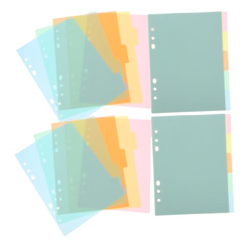 Housoutil 20 Stück Notizblock-Trennseiten Binder-Notizbuchseite Notizbuchseiten lose Vinyl Teiler bunt ordnertrenner Notizbuch Trenner Notebook-Registerkarte Ordner aus Kunststoff Plastik Housoutil 20 Stück Notizblock-Trennseiten Binder-Notizbuchseite Notizbuchseiten lose Vinyl Teiler bunt ordnertrenner Notizbuch Trenner Notebook-Registerkarte Ordner aus Kunststoff Plastik von Housoutil