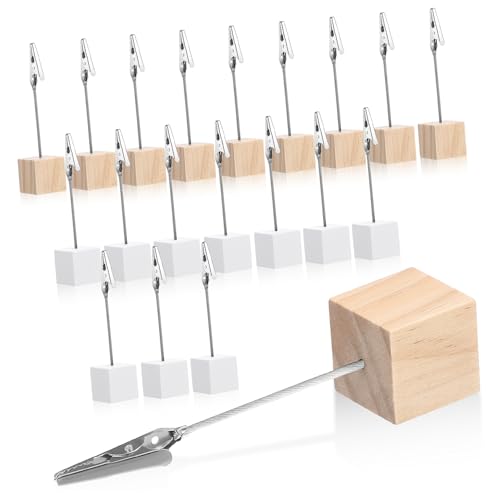 Housoutil 20 Stück Notizordner Karteninhaber Tischkartenhalter Bildhalter für Tische Tischfotohalter Clipshalter Stand bildhalterungen bildregal Kartenhalter platzieren Memohalter-Clip Holz Housoutil 20 Stück Notizordner Karteninhaber Tischkartenhalter Bildhalter für Tische Tischfotohalter Clipshalter Stand bildhalterungen bildregal Kartenhalter platzieren Memohalter-Clip Holz von Housoutil