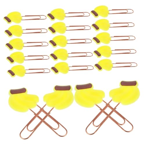 Housoutil 20 Stück Obst-Lesezeichen Karikatur dokumentieren Hinweisclip Mini dekorativ Büroklammer Lustige Papierklammern Cartoon-Clip Clip-Lesezeichen Papierclip weiches Gummi Gelb Housoutil 20 Stück Obst-Lesezeichen Karikatur dokumentieren Hinweisclip Mini dekorativ Büroklammer Lustige Papierklammern Cartoon-Clip Clip-Lesezeichen Papierclip weiches Gummi Gelb von Housoutil
