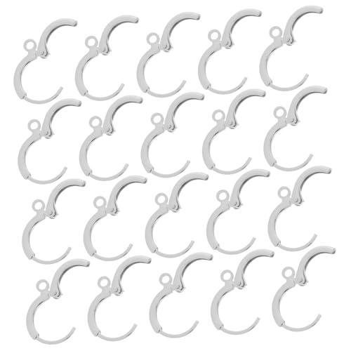 Housoutil 20 Stück Ohrclip-ohrschnalle Ohrringe Haken Ohrhaken Für Die Schmuckherstellung Runder Ohrhaken Runde Ohrhaken Creolenfunde Ohrhaken Für Schmuck Silber Kupfer Housoutil 20 Stück Ohrclip-ohrschnalle Ohrringe Haken Ohrhaken Für Die Schmuckherstellung Runder Ohrhaken Runde Ohrhaken Creolenfunde Ohrhaken Für Schmuck Silber Kupfer von Housoutil