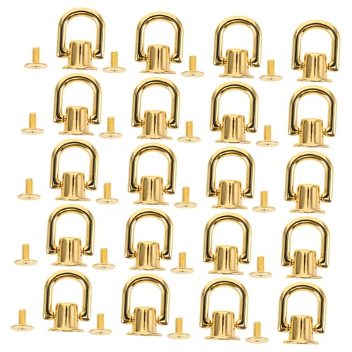 Housoutil 20 Stück Ohrschnalle D Ring Metallring Für Geldbörsenriemen Geldbörse Nietenknöpfe Bastel Hardware Knöpfe Geldbörsenherstellung Zubehör Lederhandwerkswerkzeuge von Housoutil
