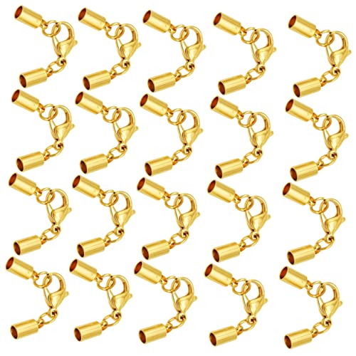 Housoutil 20 Stück Schnalle Aus Lederband Schließe Halsketten Armbandverschlüsse Strand Multi Schmuckverschluss Schließungen Kettenverschluss Hummerschere Golden Housoutil 20 Stück Schnalle Aus Lederband Schließe Halsketten Armbandverschlüsse Strand Multi Schmuckverschluss Schließungen Kettenverschluss Hummerschere Golden von Housoutil