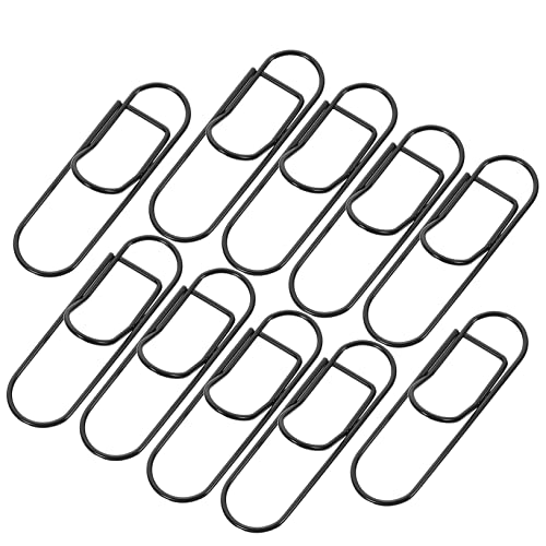 Housoutil 20 Stück Stifthalter Für Büroklammern Bleistift Push-pin-clips Ideale Büroklammern Miniclips Bunt Büroklammern Mittlerer Größe Schreibwaren Hallo Farbig Klein Winzig Black Metall von Housoutil