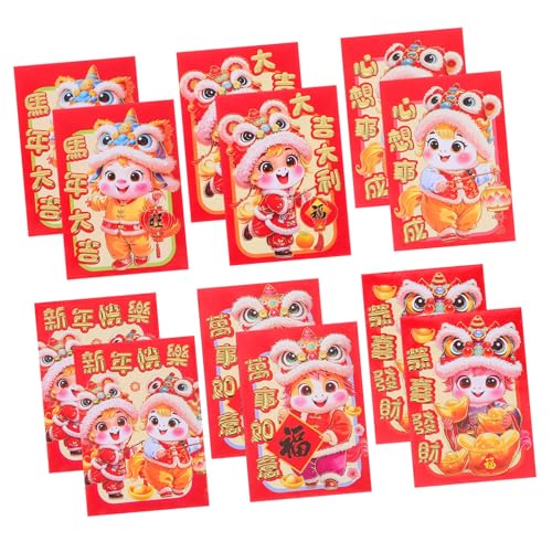 Housoutil 20 Stück Teiliges Chinesische Glücksgeldumschläge Jahr Des Pferdes Stabile Papierqualität Cartoon Pferd Design Traditionelle Lunar Year Partydekoration für Festlichkeiten und Housoutil 20 Stück Teiliges Chinesische Glücksgeldumschläge Jahr Des Pferdes Stabile Papierqualität Cartoon Pferd Design Traditionelle Lunar Year Partydekoration für Festlichkeiten und von Housoutil