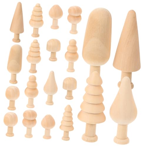 Housoutil 20 Stück Teiliges DIY Unvollendete Mini Holzbäume Aus Nachhaltigem Holz Zum Bemalen Basteln Dekorieren Für Kreative Handwerksprojekte Und Weihnachtsdeko Housoutil 20 Stück Teiliges DIY Unvollendete Mini Holzbäume Aus Nachhaltigem Holz Zum Bemalen Basteln Dekorieren Für Kreative Handwerksprojekte Und Weihnachtsdeko von Housoutil