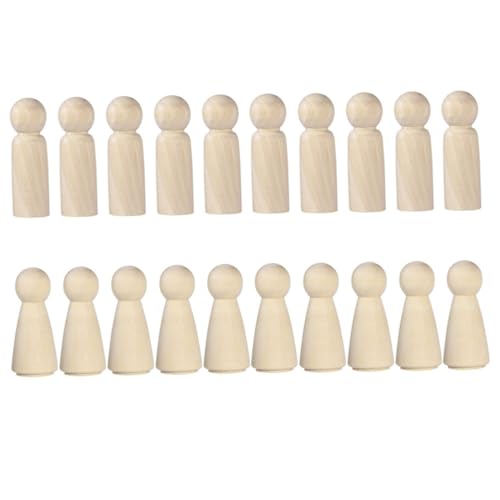 Housoutil 20 Stück Teiliges Diy Holzfiguren für Malspielzeuge für Jungen und Handgefertigte Unbemalte Holzpuppen für Bastelprojekte zum Ausmalen und Gestalten Housoutil 20 Stück Teiliges Diy Holzfiguren für Malspielzeuge für Jungen und Handgefertigte Unbemalte Holzpuppen für Bastelprojekte zum Ausmalen und Gestalten von Housoutil
